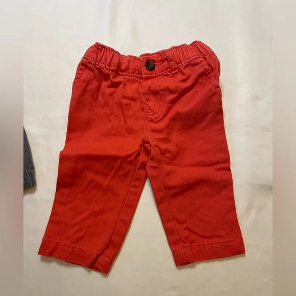Boys set of 2 garanimals and carters size 6M red and grey pants - Picture 4 of 5